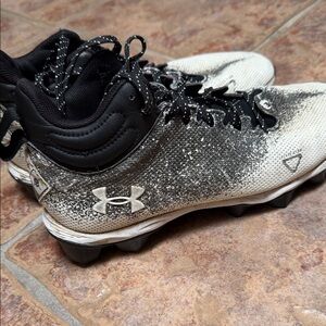Under Armour Black and White Athletic Shoes